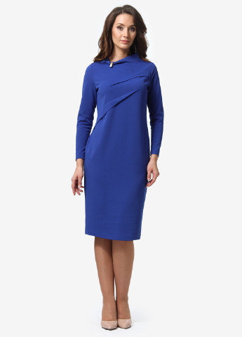Синее кэжуал платье Alika Kruss однотонное