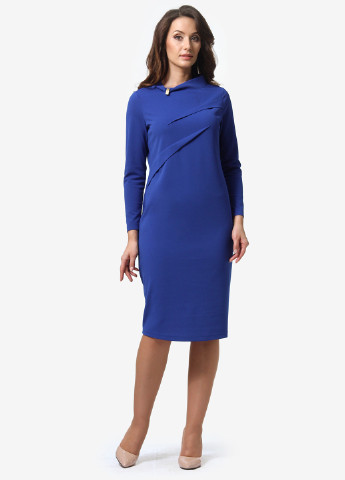 Синее кэжуал платье Alika Kruss однотонное