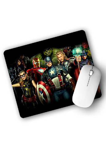 Коврик для мышки Мстители (Avengers) (25108-1380) 29х21 см MobiPrint (224437303)