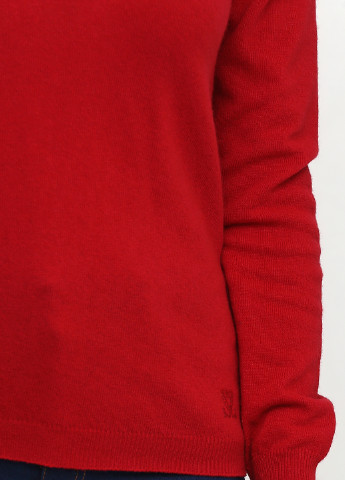 Красный демисезонный пуловер пуловер Sassofono