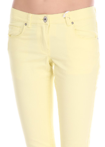 Желтые кэжуал летние зауженные брюки Silvian Heach