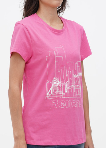 Розовая летняя футболка Bench
