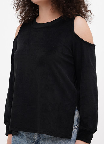 Чорний світшот Michael однотонний з вирізами (315732951)