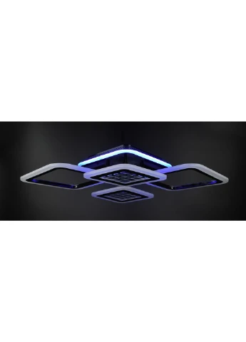 Люстра потолочная LED с пультом A2723/2+2-RGB-bk Черный 11х51х71 см. Sunnysky (253627064)