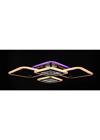 Люстра потолочная LED с пультом A2723/2+2-RGB-bk Черный 11х51х71 см. Sunnysky (253627064)