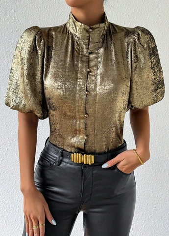 Золота блуза SHEIN