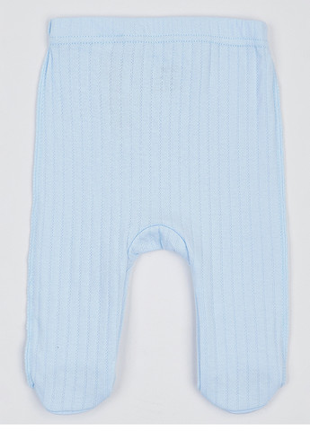 Блакитний демісезонний комплект (шапка, боді, повзунки) KRAKO