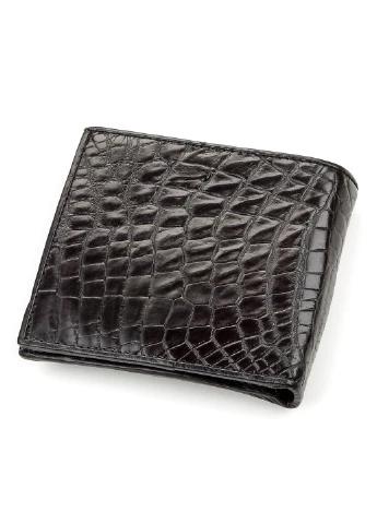 Чоловічий шкіряний гаманець 11,5х 9,5 см Crocodile leather (252128373)