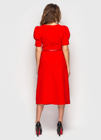 Красное кэжуал платье OKS by Oksana Demchenko однотонное