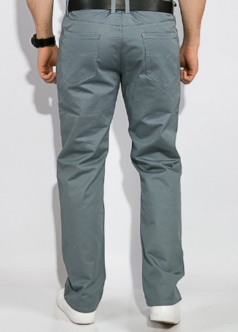 Серые кэжуал демисезонные прямые брюки Time of Style