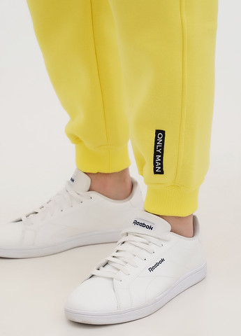 Желтые кэжуал, спортивные демисезонные джоггеры брюки Only Man