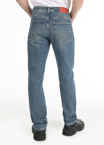 Темно-голубые демисезонные прямые джинсы Colin's