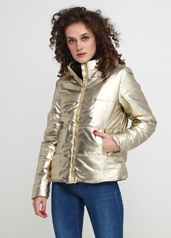 Золотистая демисезонная куртка Catherine