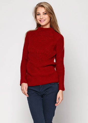 Червоний демісезонний светр MS