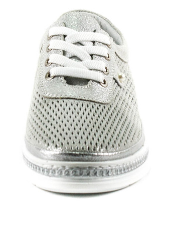 Серебряные демисезонные кроссовки Allshoes