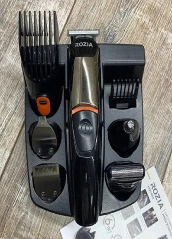 Машинка для стрижки волосся та бороди 6-В-1 Hq-5900 Black Rozia (253310597)