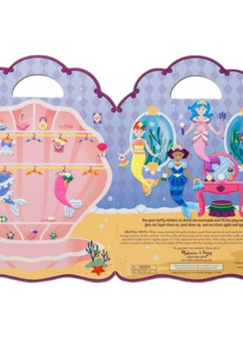 Набор для творчества Объемные многоразовые наклейки Русалки (MD19413) Melissa&Doug (202365562)