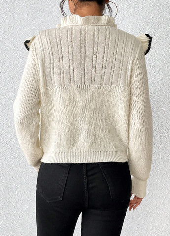 Кремовий демісезонний светр SHEIN