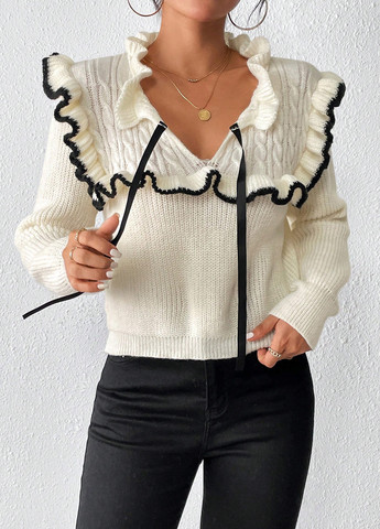 Кремовий демісезонний светр SHEIN