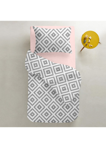 Підліткова постільна білизна ORNAMENT GREY ROSE (підковдра 160х220 см, наволочка 50х70 см, простирадло 155х240 см) Cosas (251801384)