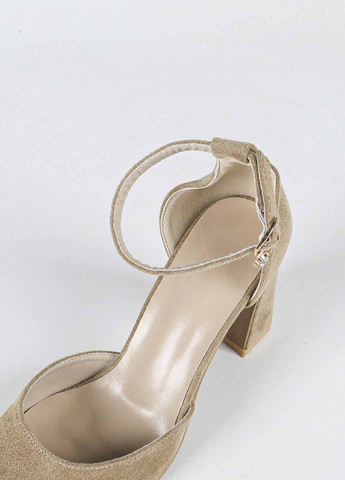 SHEIN Туфлі анкл страп бежевий з штучна замша, китай — літо (367194603)
