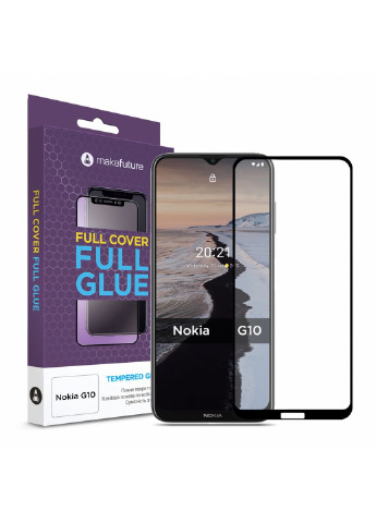 Стекло защитное Nokia G10 Full Cover Full Glue (MGF-NG10) MakeFuture (252392320)