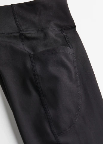 Черные демисезонные леггинсы H&M