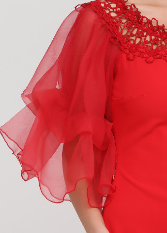 Червона кежуал сукня футляр Arizona однотонна