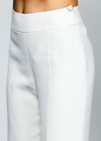 Белые кэжуал демисезонные прямые брюки Armani Collezioni
