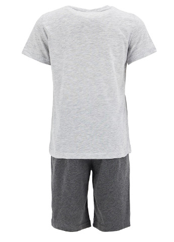 Серый летний костюм(футболка, шорты) DeFacto