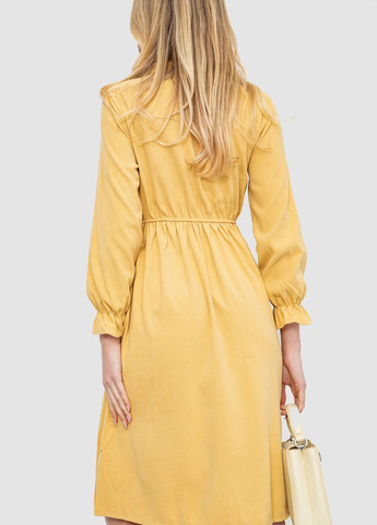 Песочное кэжуал платье Ager однотонное