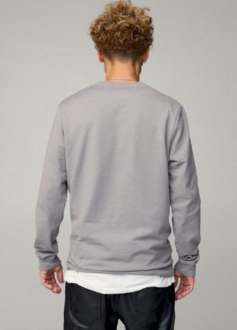 Серый свитшот мужской basic /no flis/ YAPPI (252258207)