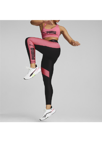 Леггинсы Fit EVERSCULPT 7/8 Training Leggings Women Puma однотонные чёрные спортивные полиэстер, эластан