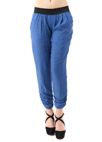 Синие кэжуал летние брюки Caramella