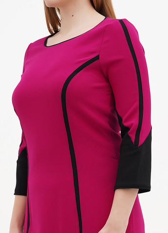 Фуксинова (кольору Фукія) кежуал сукня футляр Sassofono однотонна