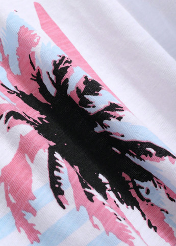 Білий світшот SHEIN малюнок без декору (332312752)