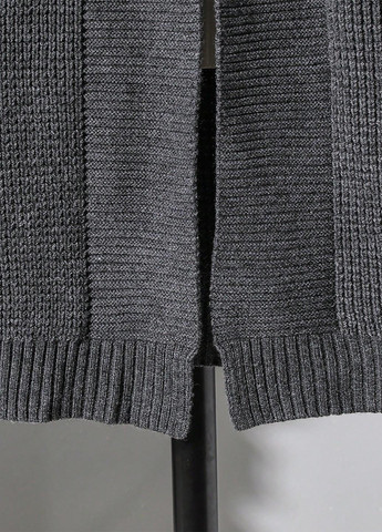 Темно-серый демисезонный кардиган SHEIN