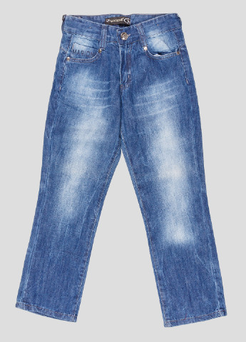 Джинси Marions прямі темно-сині джинсові бавовна