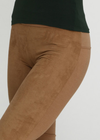 Коричневые классические демисезонные брюки Zara