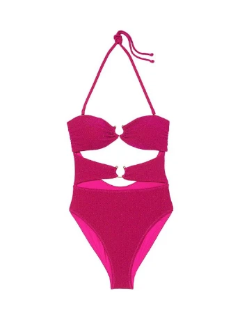 Розовый летний купальник слитный, монокини Victoria's Secret
