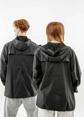 Чорна демісезонна куртка 1837-black Rains Jackets Black