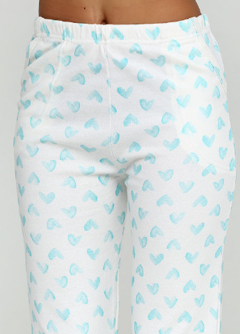 Світло-блакитний демісезонний комплект утепленный (лонгслив, брюки) Fawn Pijama