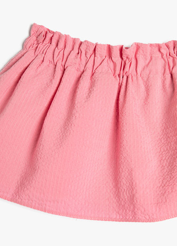 Розовая повседневный однотонная юбка KOTON клешированная