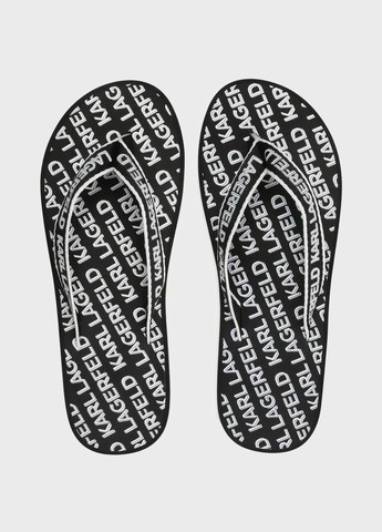 Черные пляжные, кэжуал вьетнамки Karl Lagerfeld