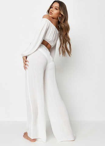 Білий демісезонний комплект (топ, штани) Missguided