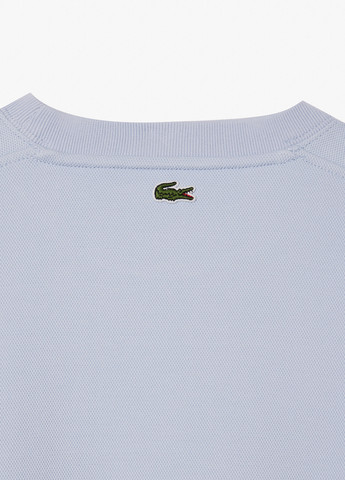 Голубой свитшот Lacoste однотонный вышивка (298073004)