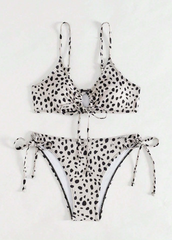 Комбінований літній купальник (ліф, трусики) бікіні, роздільний SHEIN