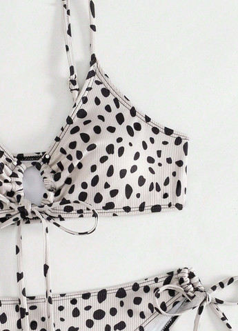 Комбінований літній купальник (ліф, трусики) бікіні, роздільний SHEIN