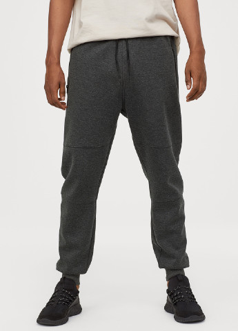 Темно-серые спортивные демисезонные джоггеры брюки H&M