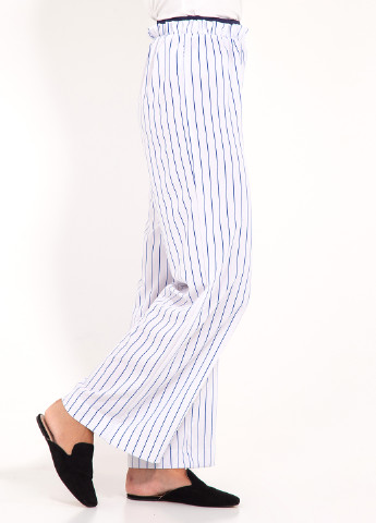 Белые кэжуал демисезонные прямые брюки Bessa